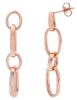 Imagen de Pendientes colgantes Rolò oro rosa 18k