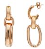 Imagen de Pendientes colgantes Rolò oro rosa 18k