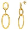 Imagen de Pendientes colgantes Rolò oval oro amarillo 18k