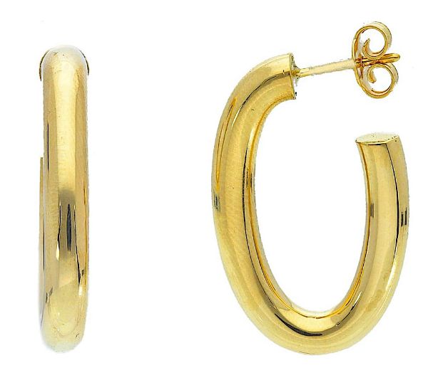 Imagen de Pendientes Belcher oro amarillo 18k