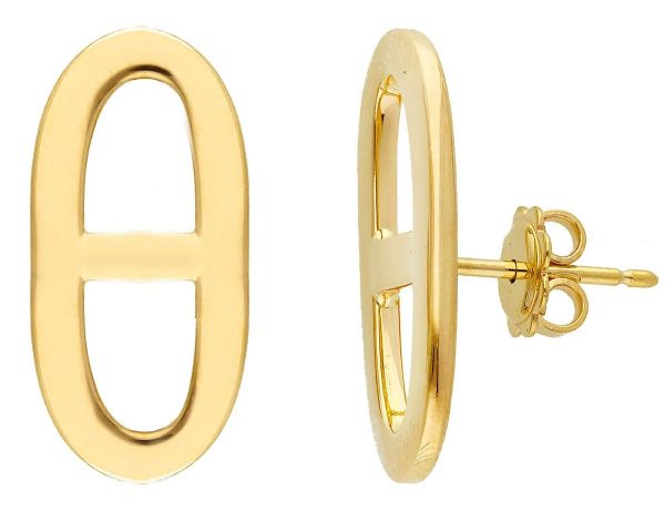 Imagen de Pendientes elsabón Calabrote oro amarillo 18k
