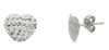 Imagen de Pendiente Corazón de diamante oro blanco 18k