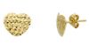Picture of 18k yellow gold diamond Heart lobe Earring