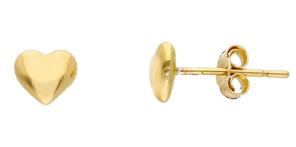 Immagine di Orecchino a lobo Cuore oro giallo 18k