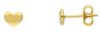 Imagen de Pendiente lóbulo Corazón oro amarillo macizo 18k