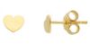 Immagine di Orecchino a lobo Cuore piccolo oro giallo 18k