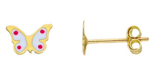 Picture of 18k yellow gold Butterfly lobe Earring