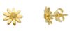 Imagen de Pendiente lóbulo Margarita oro amarillo macizo 18k