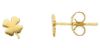 Picture of 18k yellow gold tiny four-leaf Clover lobe Earring