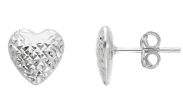 Immagine di Orecchino Cuore oro bianco 18k