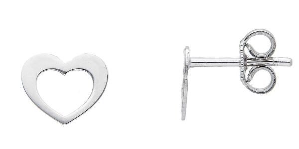 Immagine di Orecchino Cuore oro bianco 18k