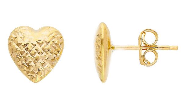 Imagen de Pendiente Corazón oro amarillo 18k