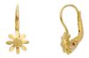 Imagen de Pendiente Margaritas oro amarillo macizo 18k