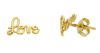 Imagen de Pendiente "Love" de hilo oro amarillo 18k