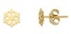 Picture of 18k yellow gold Snowflake Earring