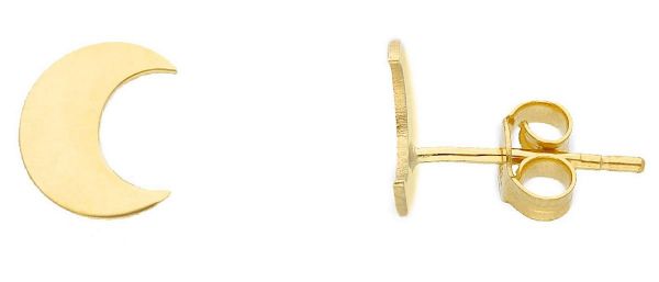 Imagen de Pendiente Luna oro amarillo 18k
