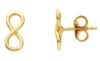 Imagen de Pendiente símbolo Infinito de hilo oro amarillo 18k