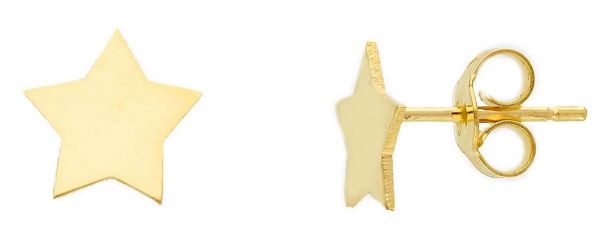 Immagine di Orecchino Stella oro giallo 18k