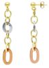 Picture of 9k tricolor gold Italian fancy Earring