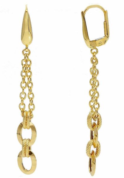 Picture of 18k yellow gold Italian fancy Earring