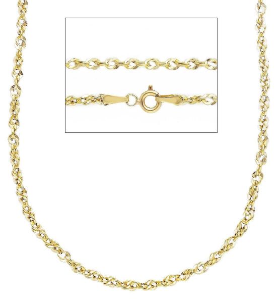 Imagen de Cadena Cordón para mujer oro amarillo 9k | 45 cm 
