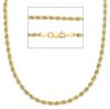 Immagine di Catena Corda Funetta uomo oro giallo 9k | 45 cm