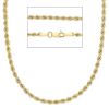 Picture of 9k yellow gold men's Rope link Chain | 60 cm