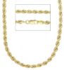 Picture of 9k yellow gold men's Rope link Chain | 60 cm
