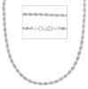 Immagine di Catena Corda oro bianco 9k | 50 cm