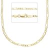 Immagine di Catena Figaro 3+1 oro massiccio giallo 9k | 50 cm