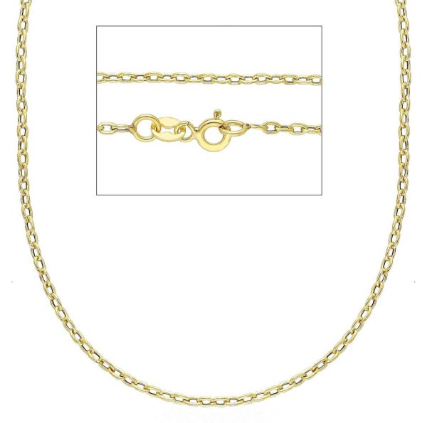 Imagen de Cadena Forzada oro amarillo 9k | 40 cm 
