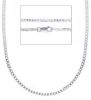 Picture of Solid 9k white gold Italian Groumette Chain | 50 cm