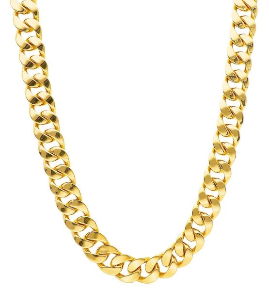 Immagine di Catena Cubana Miami da donna oro giallo 18k | 45 cm 