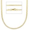 Imagen de Cadena Barbada para mujer oro amarillo macizo 9k | 45 cm 