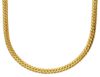Imagen de Cadena lineal de Serpiente plano oro amarillo 18k | 45 cm 