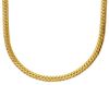 Picture of 18k yellow gold flat Snake link linear Chain | 50 cm