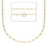 Picture of Solid 9k yellow gold Italian flat Chain | 45 cm