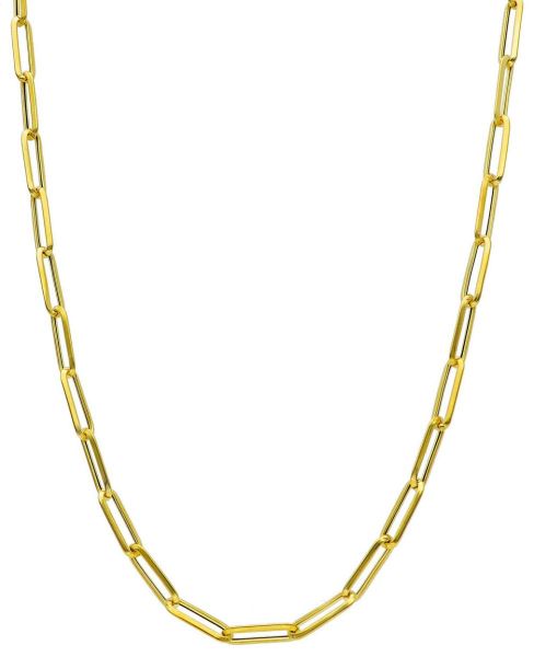 Imagen de Cadena Paperclip oro amarillo 18k | 45 cm