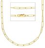 Imagen de Cadena Paperclip oro amarillo macizo 9k | 45 cm 
