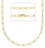 Picture of Solid 9k yellow gold Paperclip Chain | 50 cm