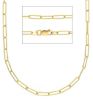 Imagen de Cadena Paper Clip oro amarillo macizo 9k | 40 cm 