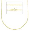 Immagine di Catena maglia ritorta oro massiccio giallo 9k | 40 cm 
