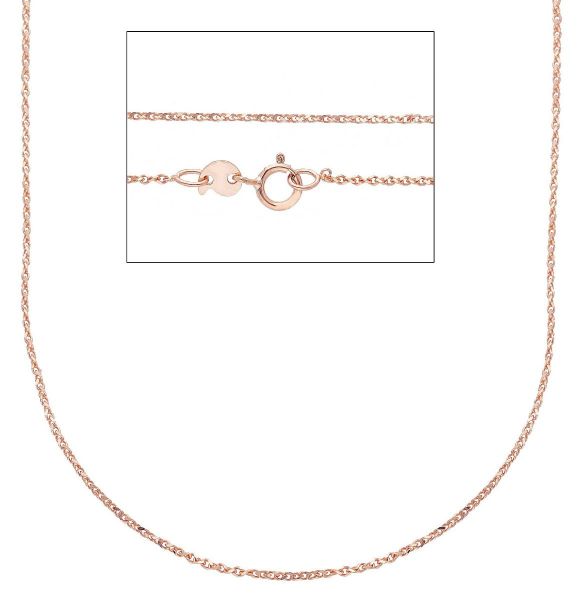 Picture of Solid 9k rose gold twisted Chain | 45 cm