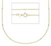 Imagen de Cadena malla Rolo alternada oro bicolor macizo 9k | 40 cm 