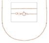 Immagine di Catena Rolo oro massiccio bianco / rosa 9k | 50 cm
