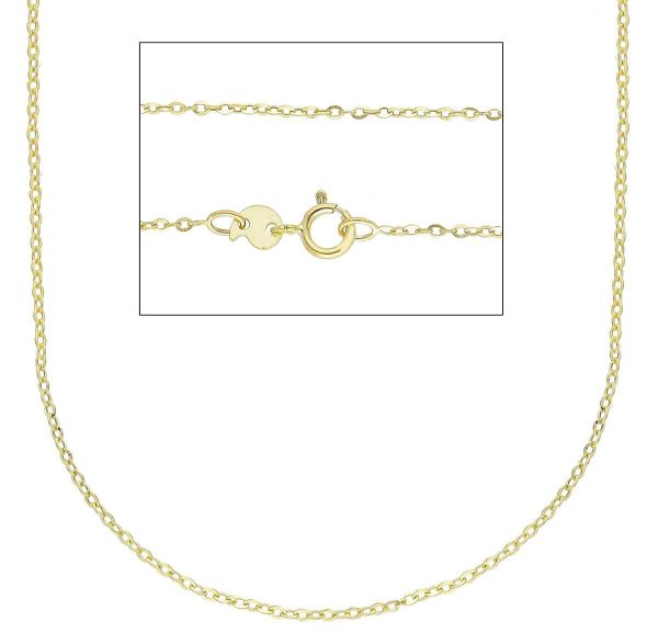 Immagine di Catena Rolò uomo donna oro massiccio giallo 9k | 50 cm