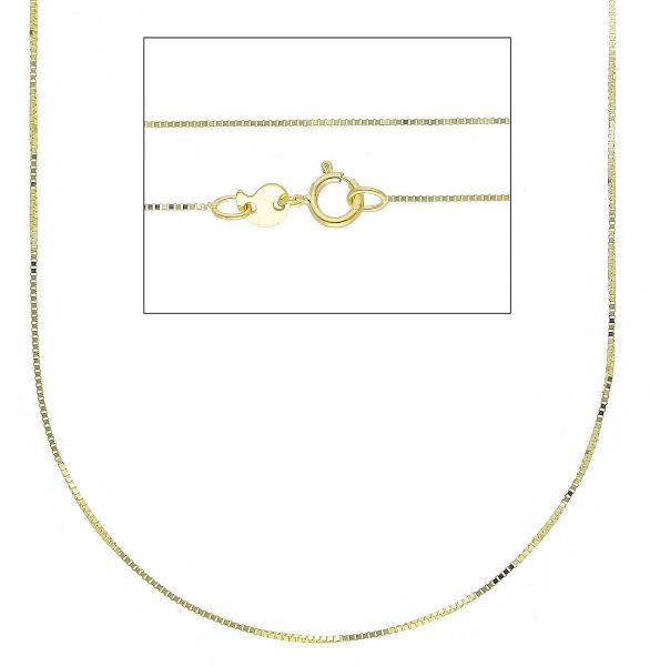 Imagen de Cadena Veneciana oro amarillo macizo 9k | 40 cm 