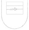 Picture of Solid 9k white gold Box Chain | 50 cm