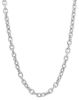 Picture of 18k white gold oval Cable link Chain | 45 cm