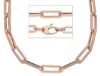 Immagine di Collana a catena lunga oro rosa 18k | 80 cm 
